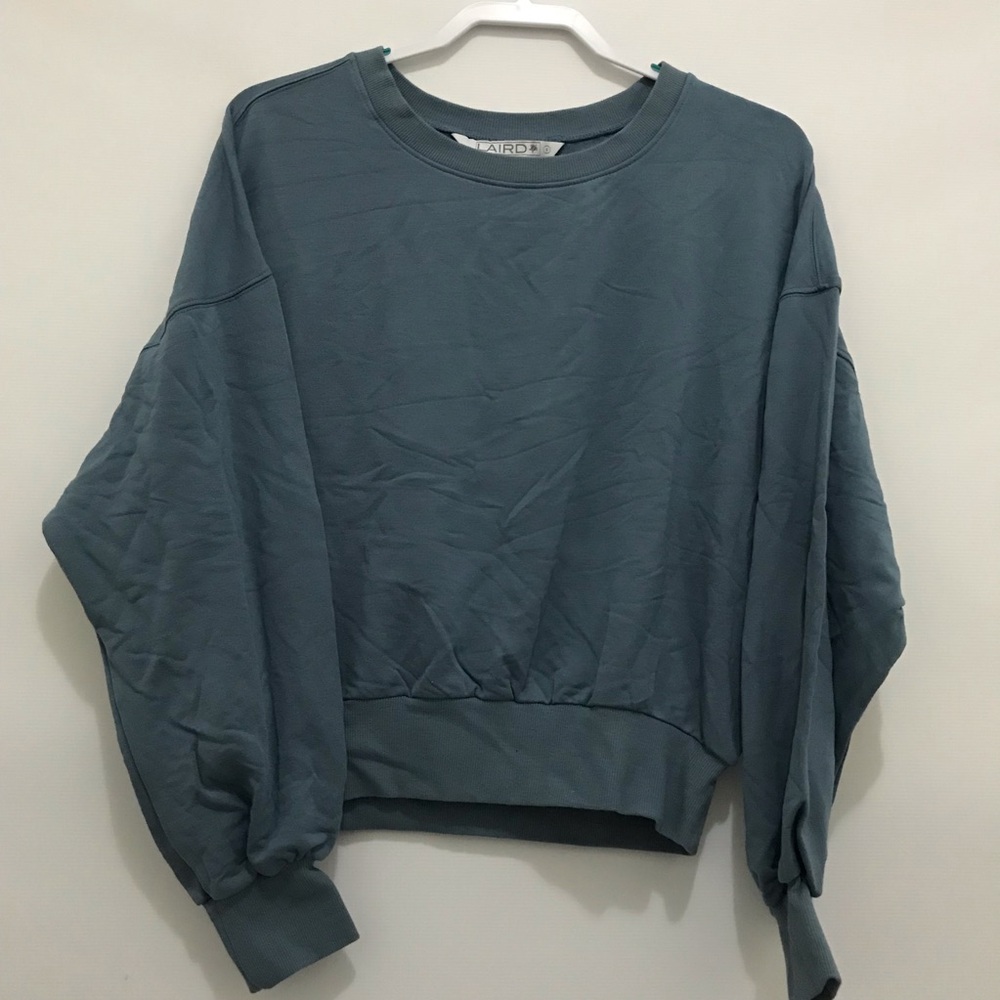 Laird Blue-Green Oversized Crewneck Sweatshirt - Women’s Size S